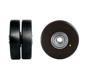 MCD ; Conductive monomer cast nylon/Black (For twin wheeled compact heavy duty castors)