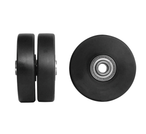 MCMO ; Monomer cast nylon (Black) (For Stainless steel twin wheeled compact heavy duty castors)